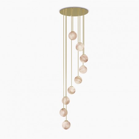 Lámpara colgante Royal Espiral (9 luces)