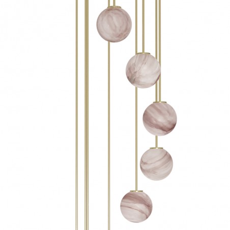 Cluster Pendant Lamp Royal Espiral (9 lights)