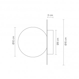 Aplique de pared Royal Disco