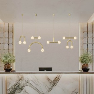 Pendant Lamp Rigoberta Mono Súper Curvo Alabaster