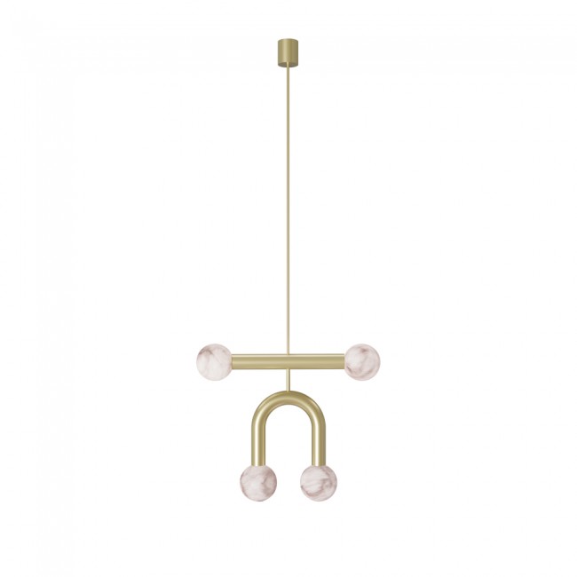 Pendant Lamp Rigoberta Duo Súper Curvo Alabaster