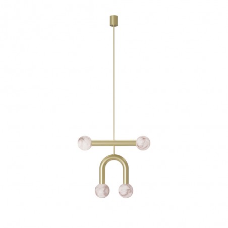 Pendant Lamp Rigoberta Duo Súper Curvo Alabaster