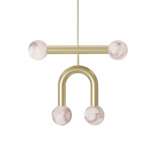 Pendant Lamp Rigoberta Duo Súper Curvo Alabaster
