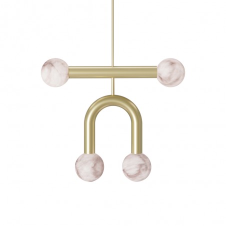 Pendant Lamp Rigoberta Duo Súper Curvo Alabaster
