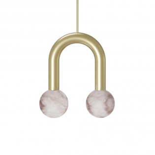 Pendant Lamp Rigoberta Mono Súper Curvo Alabaster