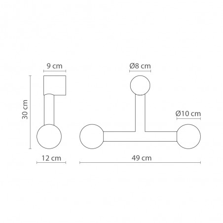 Wall Lamp Rigoberta Trio Alabaster