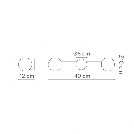 Aplique de pared Rigoberta Duo Alabastro