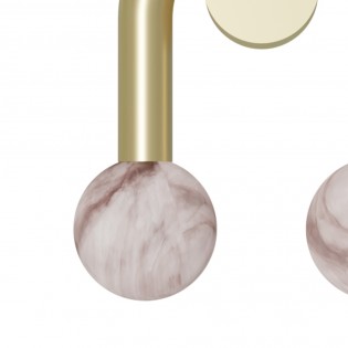 Aplique de pared Rigoberta Súper Curvo Alabastro