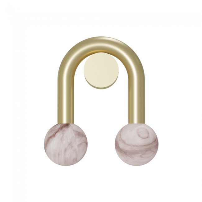 Aplique de pared Rigoberta Súper Curvo Alabastro