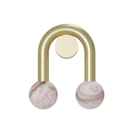 Aplique de pared Rigoberta Súper Curvo Alabastro