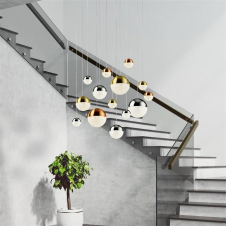 LED Cluster Pendant Lamp Planets (14x7W)