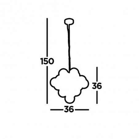 Ceiling Lamp Berry (17 lights)