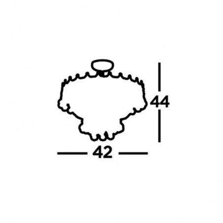 Plafón de techo Versailles (5 luces)