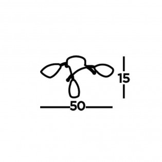 Plafón de techo Opera (3 luces)
