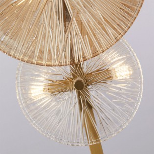 Floor Lamp Wagon Wheel (6 lights)