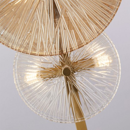 Floor Lamp Wagon Wheel (6 lights)