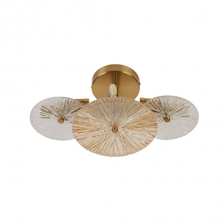 Ceiling Flush Light Wagon Wheel (6 lights)