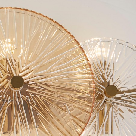 Ceiling Flush Light Wagon Wheel (6 lights)