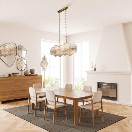 Pendant Lamp Wagon Wheel (10 lights)