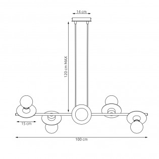 Pendant Lamp Dampur (6 lights)