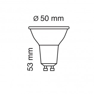 LED Light Bulb GU10 Glass (6W)