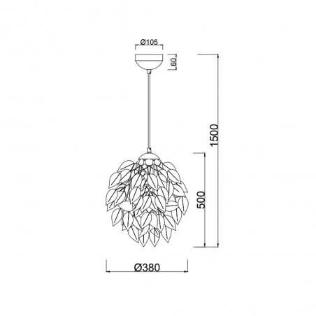 Pendant Lamp Leavy Green