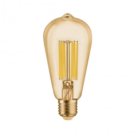 Bombilla LED ST64 E27 CLASE A Oro (7W)