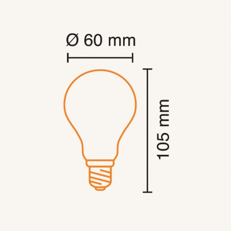 LED bulb A60 E27 Milky Class A (7W)