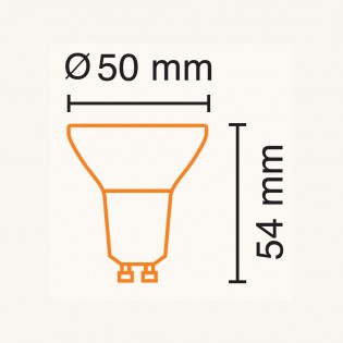 Bombilla LED GU10 Cristal (2.5W)