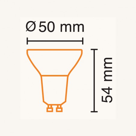 LED Bulb GU10 Class A Glass (2.5W)