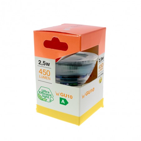 Bombilla LED GU10 Cristal (2.5W)