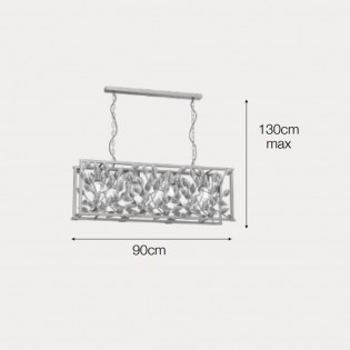 Ceiling lamp Almandita (4 Lights)