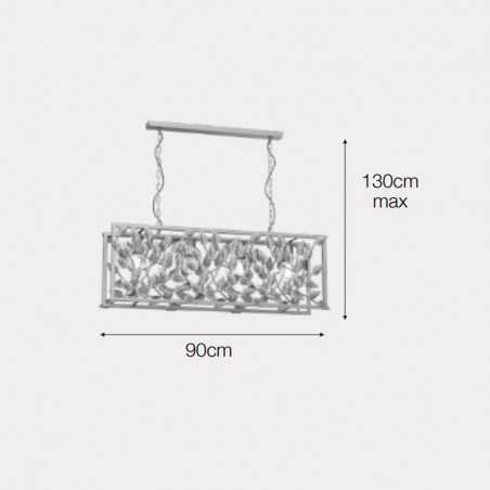 Ceiling lamp Almandita (4 Lights)