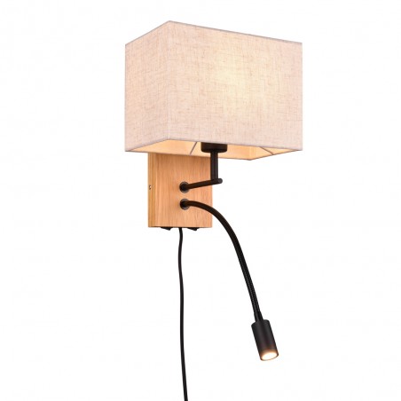 Wall lamp with LED reader Nilam (3.1W)