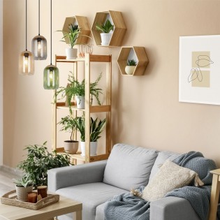 Lámpara colgante Cork (3 luces)