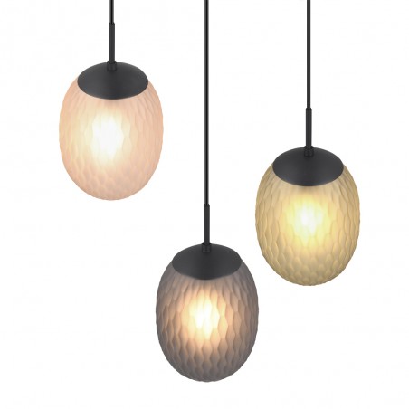 Lámpara colgante Facette (3 luces)