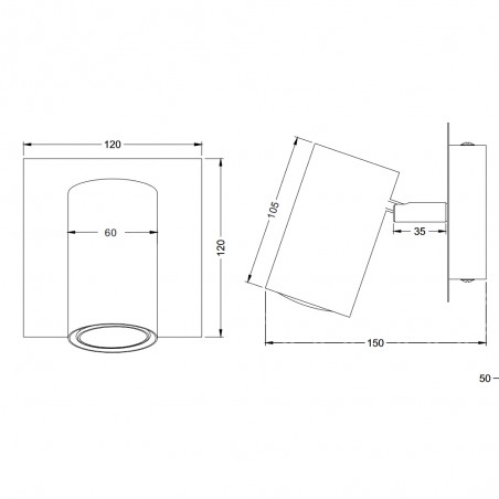 Aplique de pared Marley II