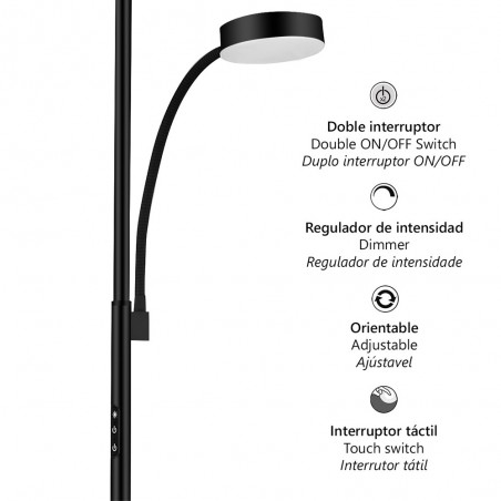 Floor lamp LED Elton (25W+5W)