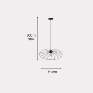 Pendant lamp Channel 50