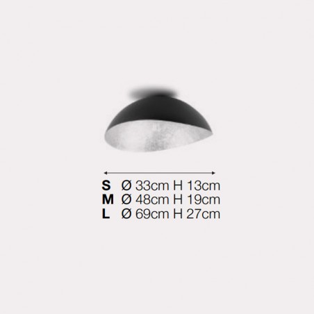 Flush light Chapeau II