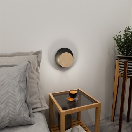 Aura Black+Wood Wandleuchte
