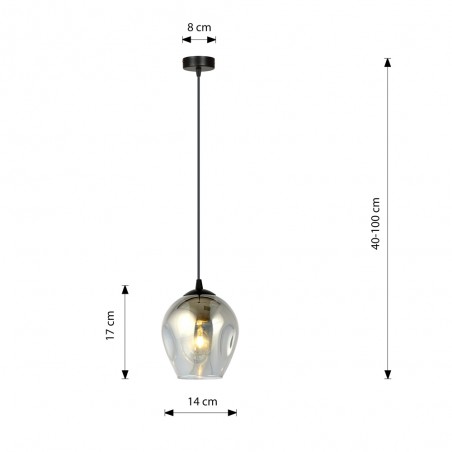 Ceiling lamp Domos Graphite