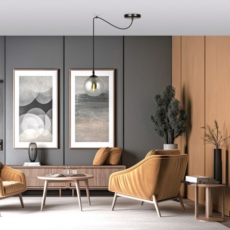 Ceiling lamp Fedora Graphite