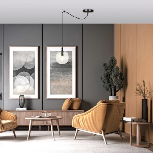Ceiling Lamp Fedora Clear