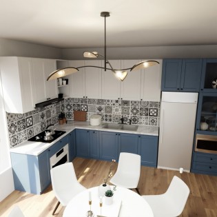 Ceiling Lamp Flik Rattan (4 lights)