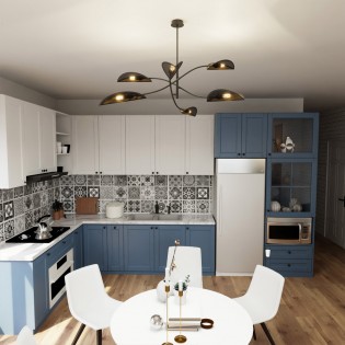 Chandelier Flik Black (6 lights)