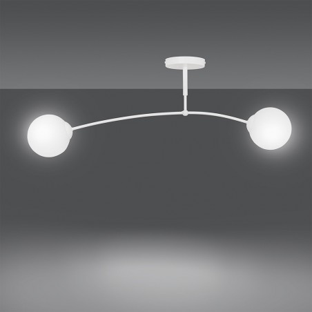 Ceiling Flush Lamp Mobis White (2 lights)
