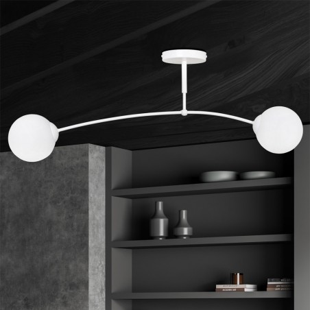 Ceiling Flush Lamp Mobis White (2 lights)
