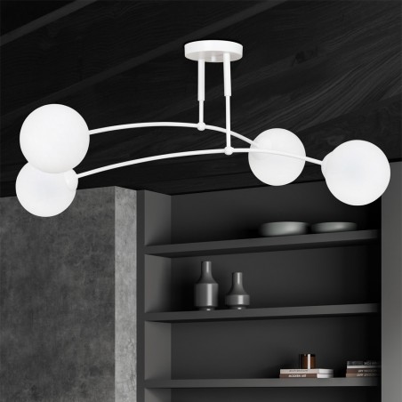 Ceiling Flush Lamp Mobis White (4 lights)