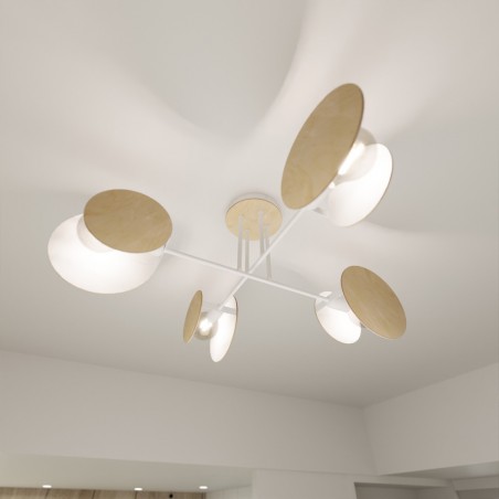 Ceiling Flush Light Olante White (4 lights)
